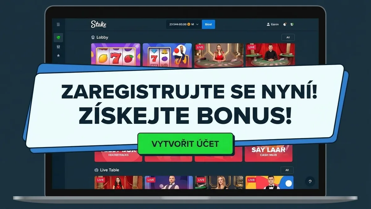 Registrace s bonusem ve Stake